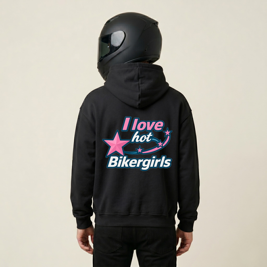 I love hot Bikergirls - Zipper