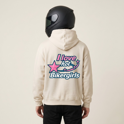 I love hot Bikergirls - Hoodie