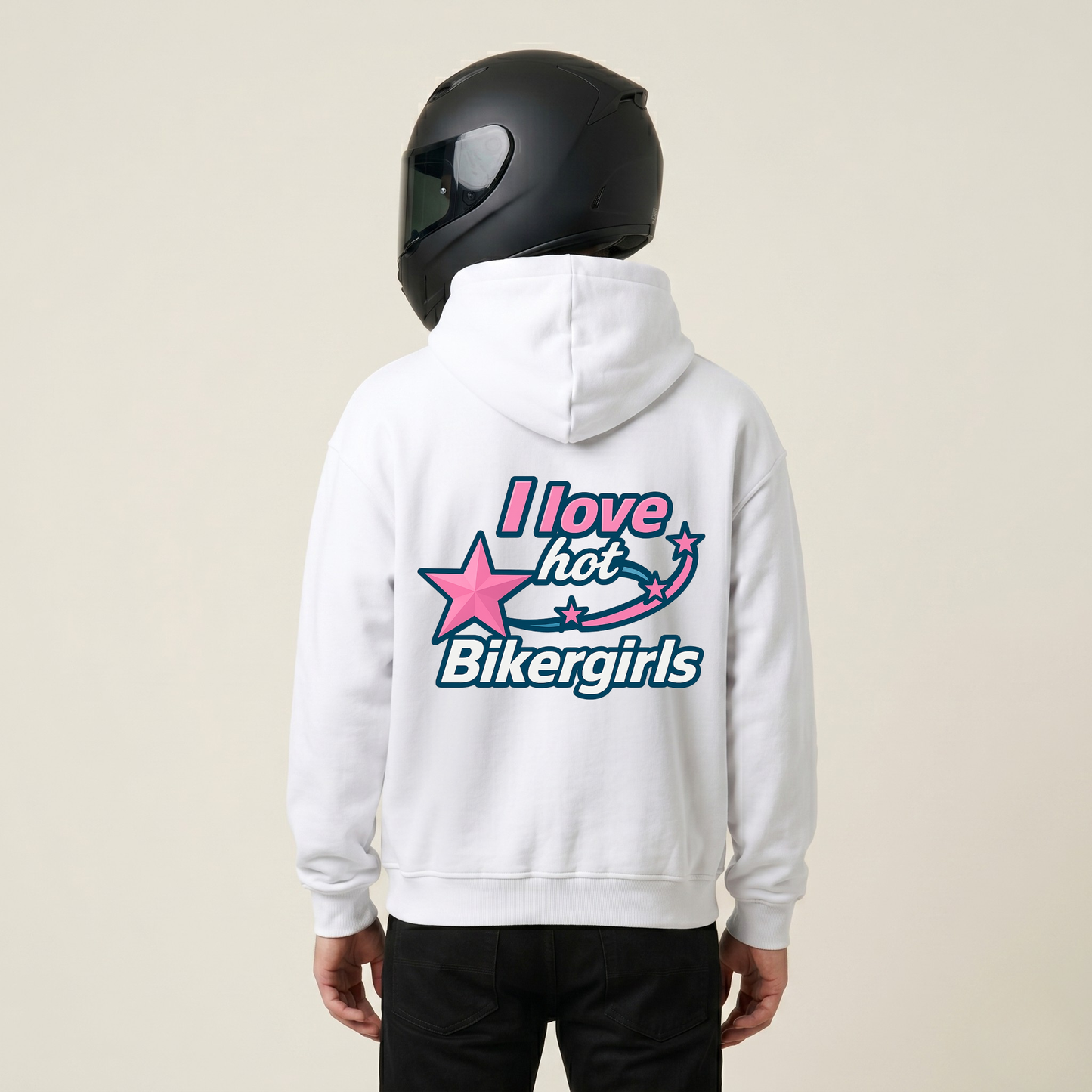 I love hot Bikergirls - Hoodie